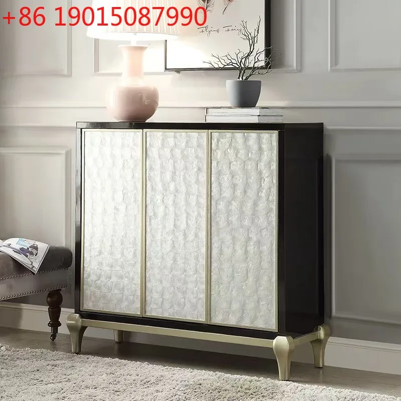 Light luxury shell door cabinet, post-modern simple household door decoration, entrance hall cabinet