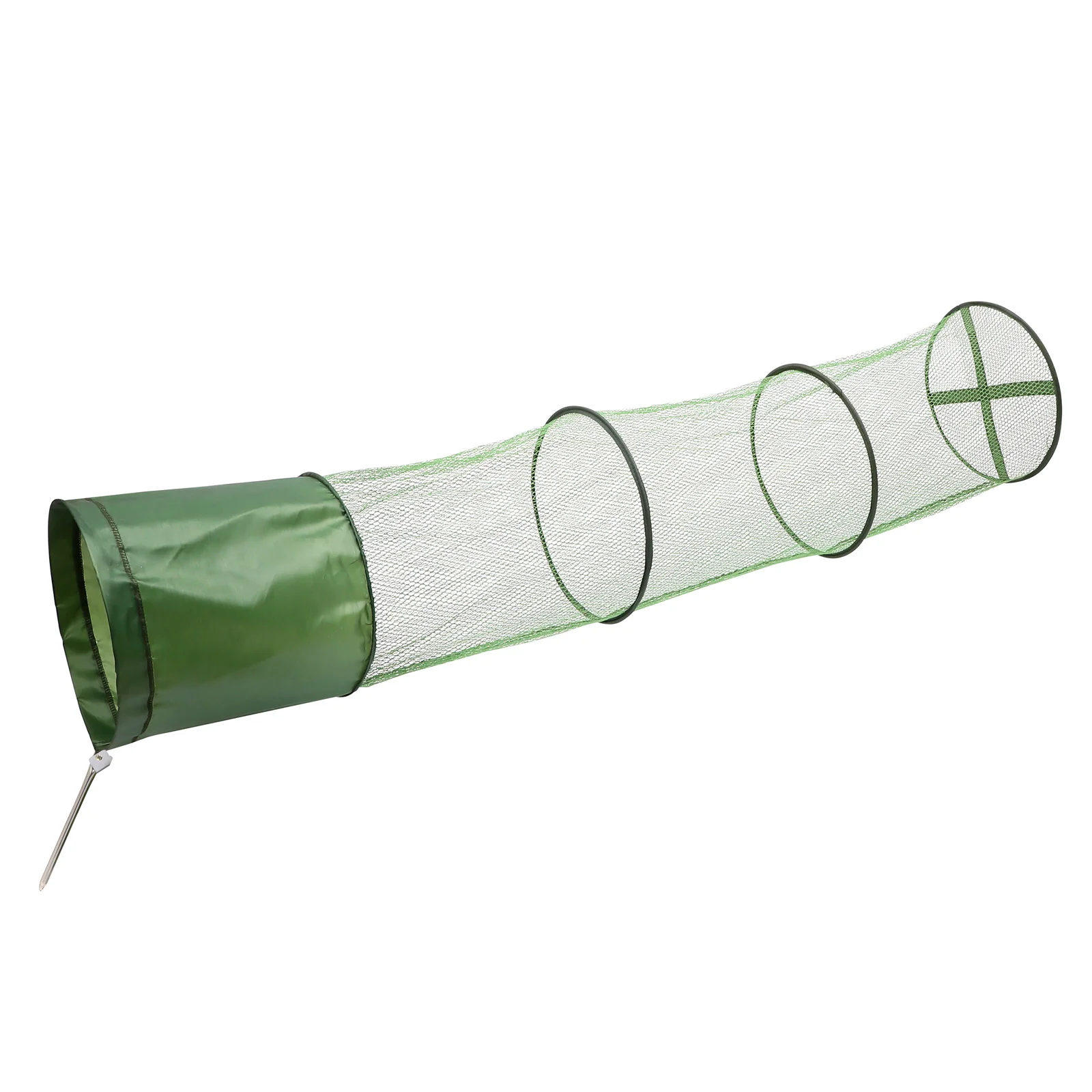 

Foldable Fishing Cage Nets 59 Inch Length 12 Inch Width Durable Mesh Trap Net Portable Crab Shrimp Lobster Catching Outdoor