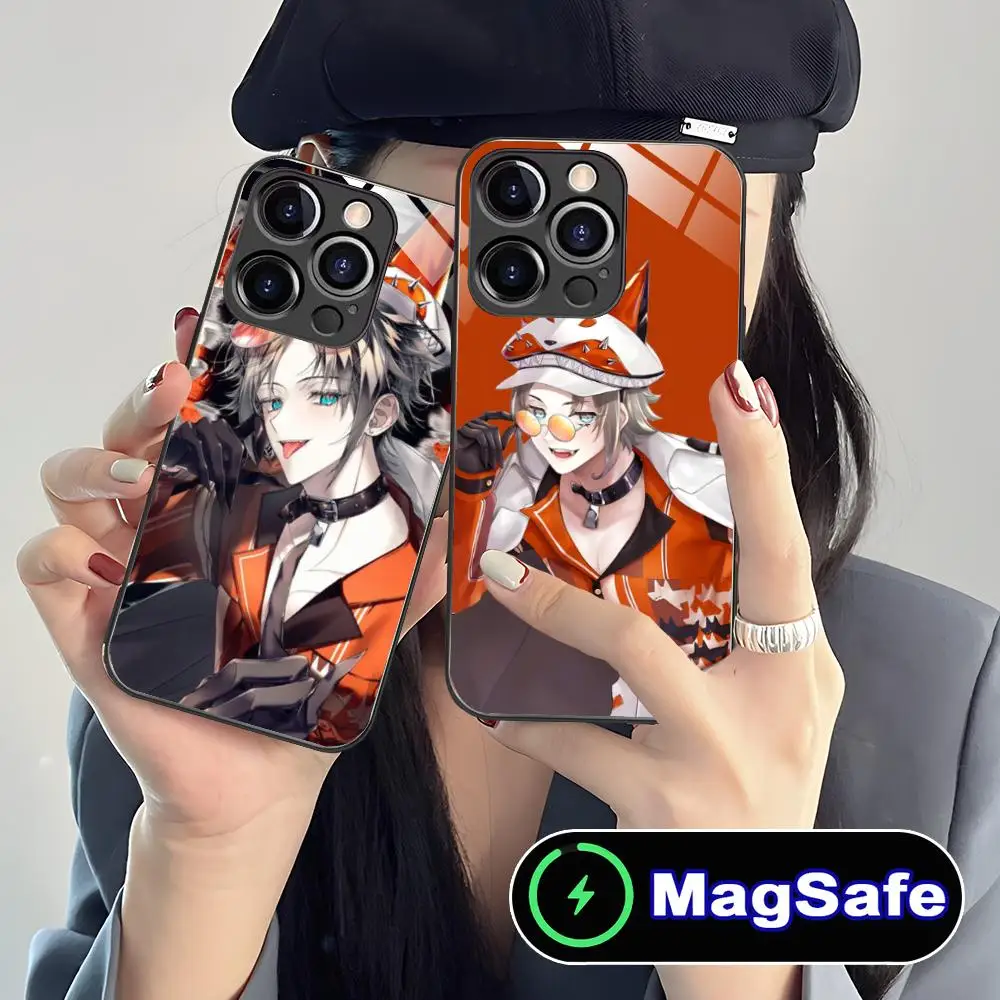 Anime Mysta Rias Mobile Phone Case for iPhone 17 16 15 14 13 12 11 Air Pro Max Plus Mini MagSafe Glass Colorful Cover Smartphone