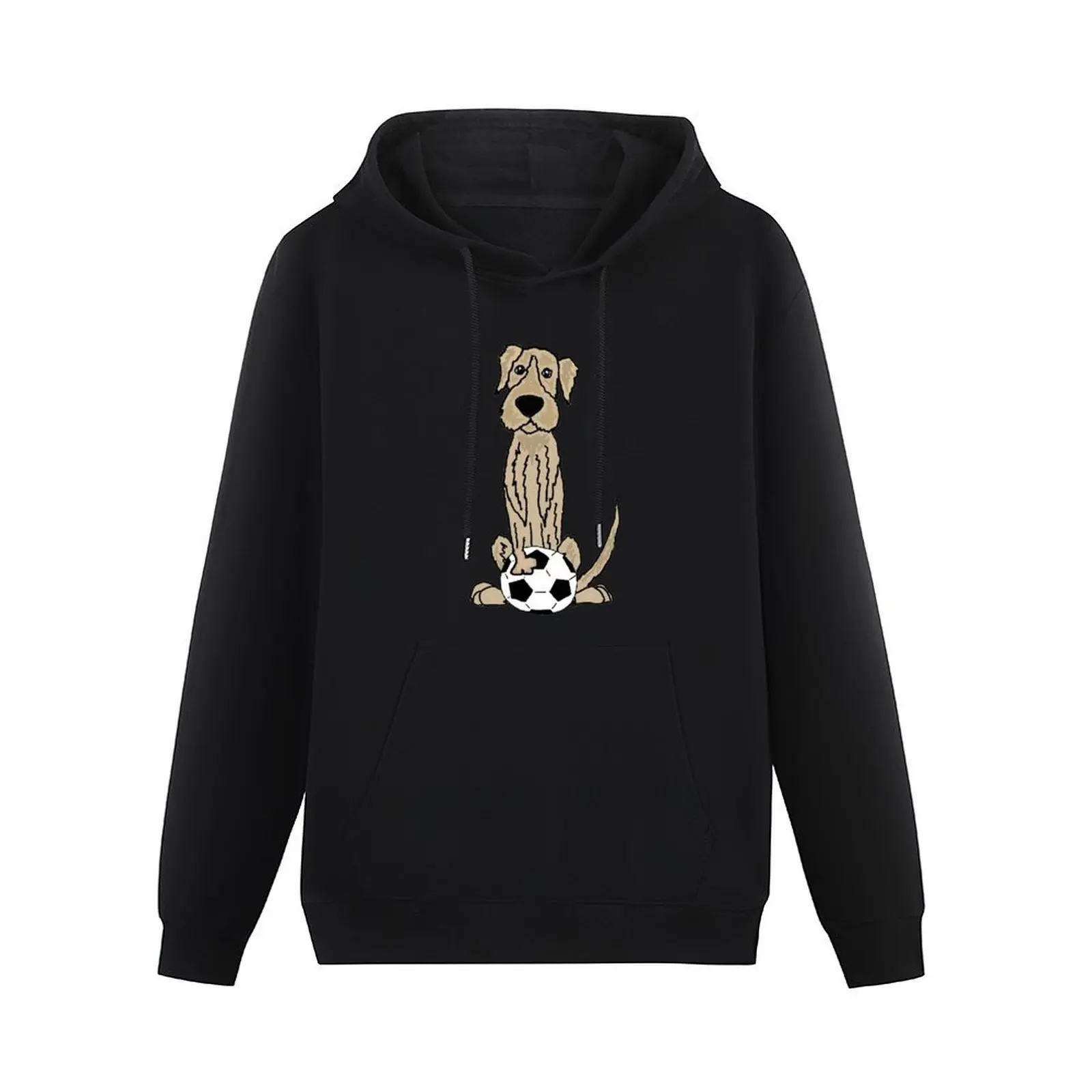 Funny Irish Wolfhound Playing Soccer Pullover Hoodie men's sweat-shirt new features of hoodies & sweatshirts