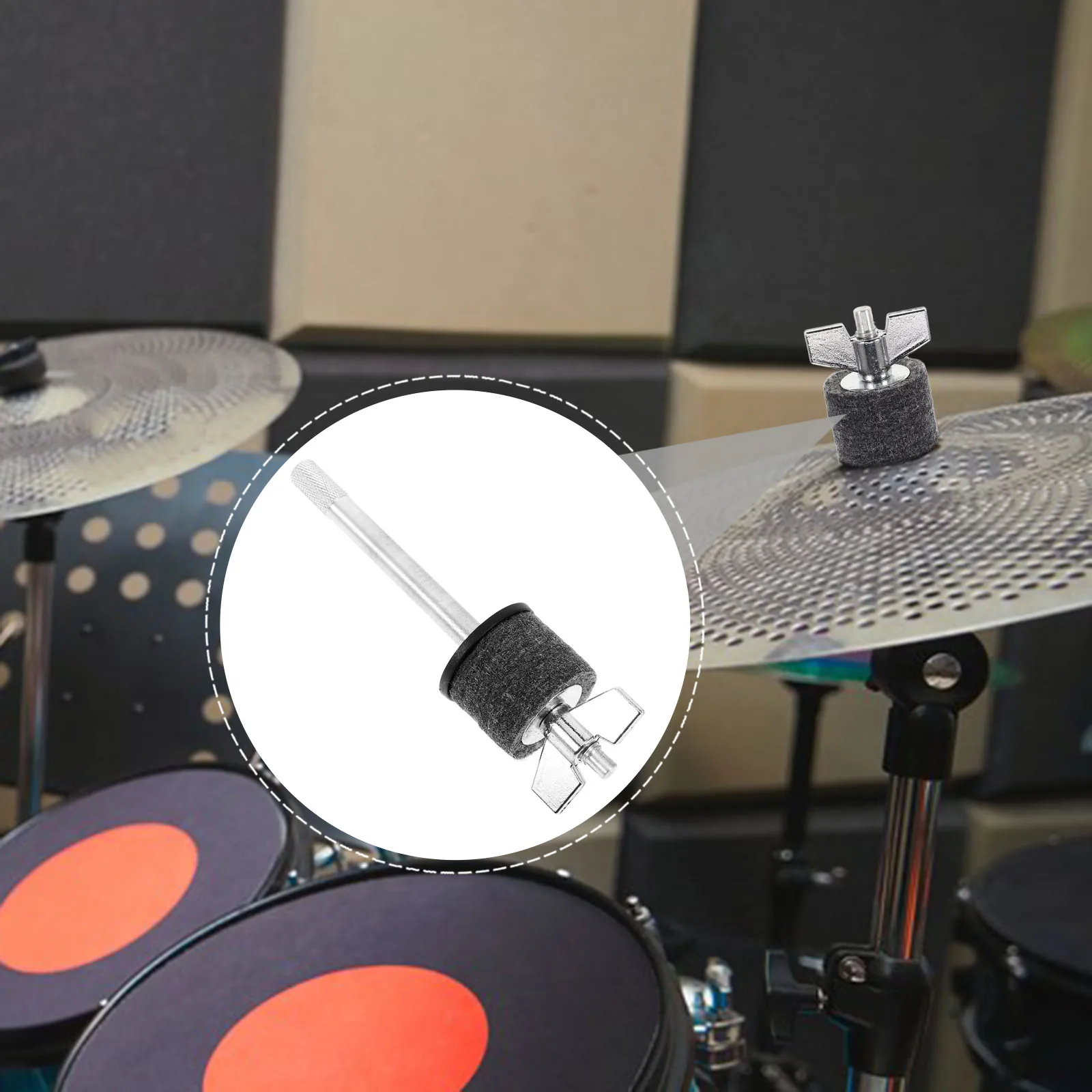 

Cymbal Stacker Holder Thickened Felt Durable Metal Cymbals Mounting Rack For Drum Set Percussion Parts Instrument