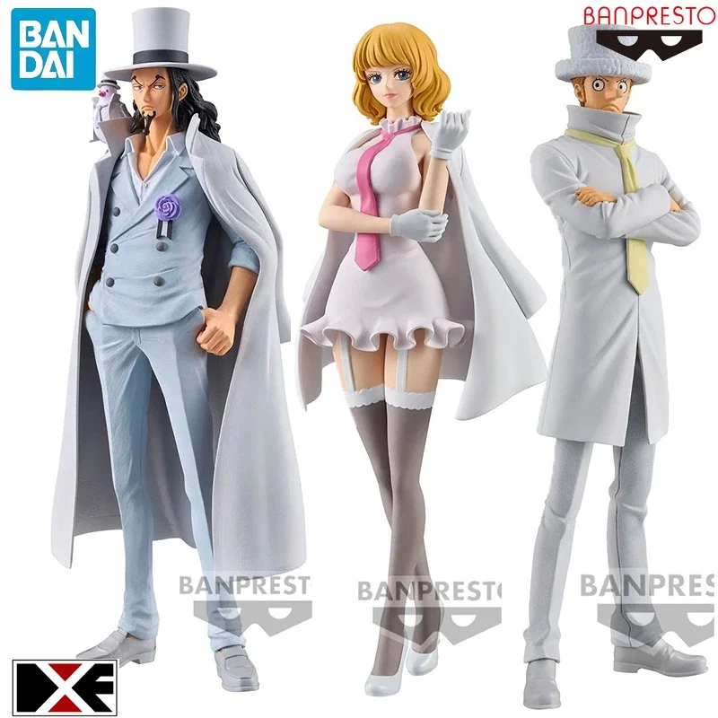 Original BANPRESTO DXF la serie GRANDLINE EXTRA de una pieza CP0 Rob Lucci Stussy Kaku Anime figuras de acción juguetes regalos