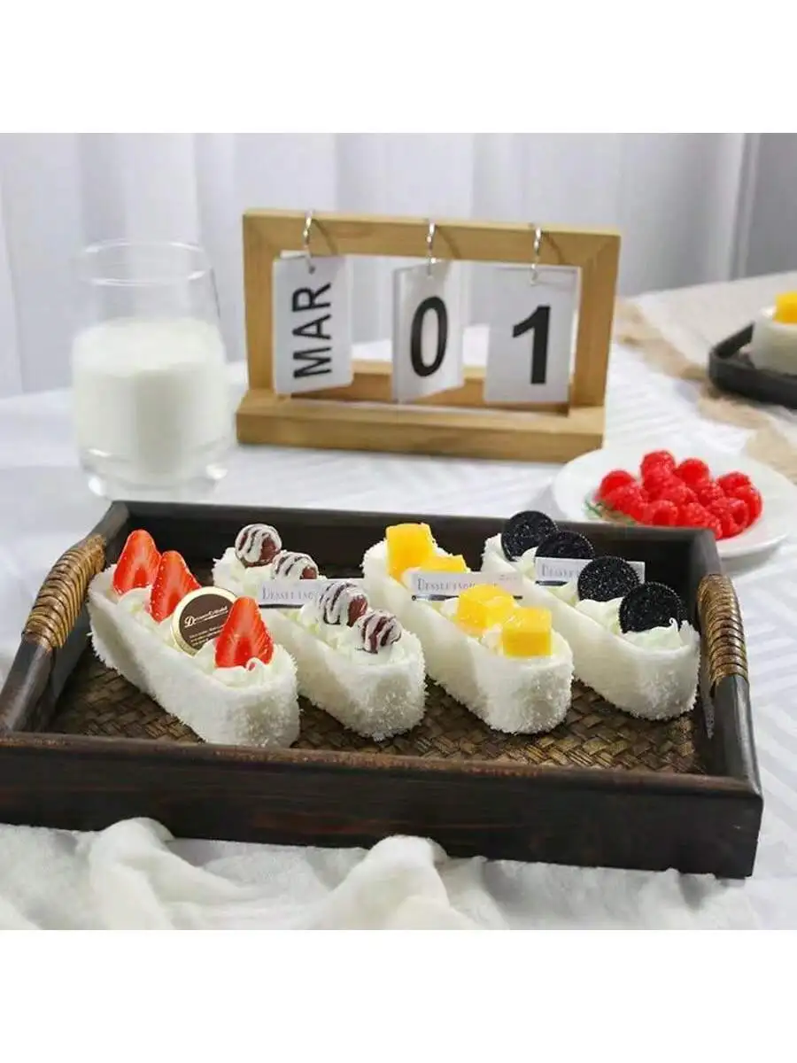 1PC Artificial Fruit Cake Dessert Fake Food Decoration Photography Pro Food Simulation Cake Model Tea Table Decoration FCYY-043