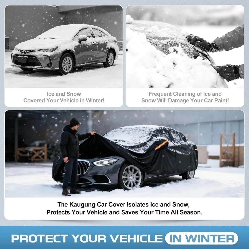 غطاء سيارة مخصص مقاوم للماء للحماية من جميع الأحوال الجوية لسيارات السيدان، مقاس مصمم، تصميم جيد التهوية، مناسب لسيارة Hyundai Elantra، Ni