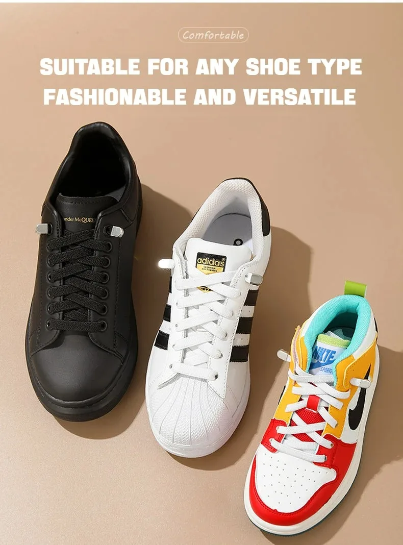 Elastische Schnürsenkel ohne Binden, Einheitsgröße, Schnellverschluss für Sneaker, Laufschuhe, Freizeitschuhe, bequem, langlebig. – Detail 9