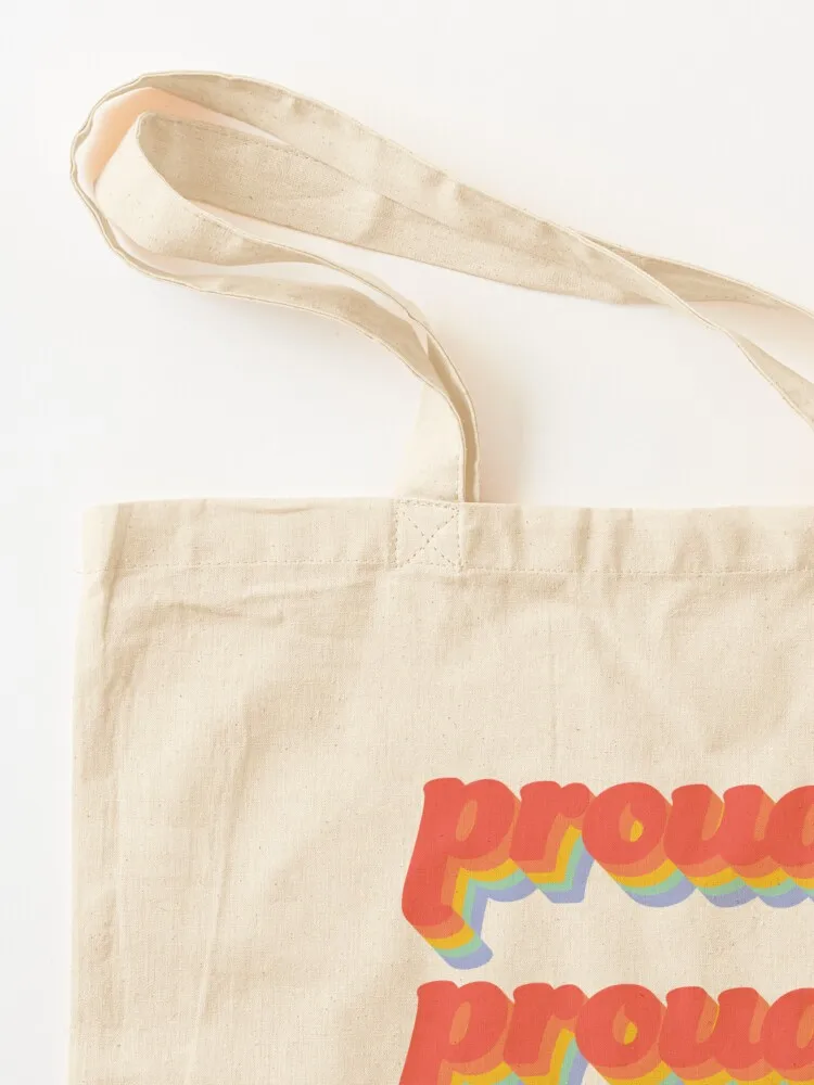 Proud Pride Vintage Letters Tote Bag Portable shopping bag Handbags women Customizable tote bag Women's tote