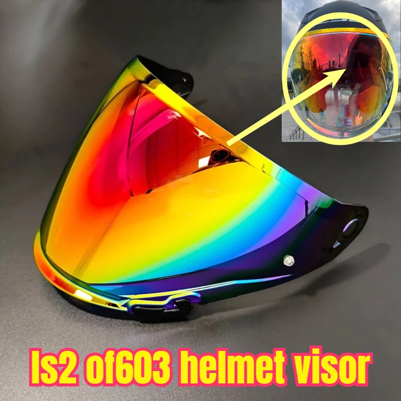 

LS2 OF603 Infinity II Replacement Visor Anti Fog Lens Red Green Clear Motorcycle Accessories capacete de moto