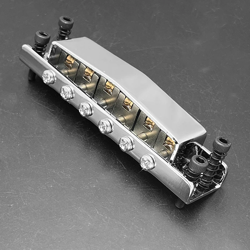 Adjustable Tune-O-Matic Bridge with Roller Saddle and Protecting Cover 86x20MM String Spacing 10MM for 6-String LP Guitar - view 5