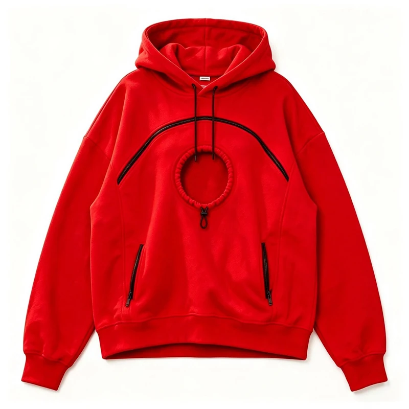 Damen-Haustier-Hoodie mit langen Ärmeln, warmer Katzenpullover mit Kapuze und Katzenfuttertasche, Oversize-Hoodie mit Kordelzug zum Tragen von Haustieren – Detail 6