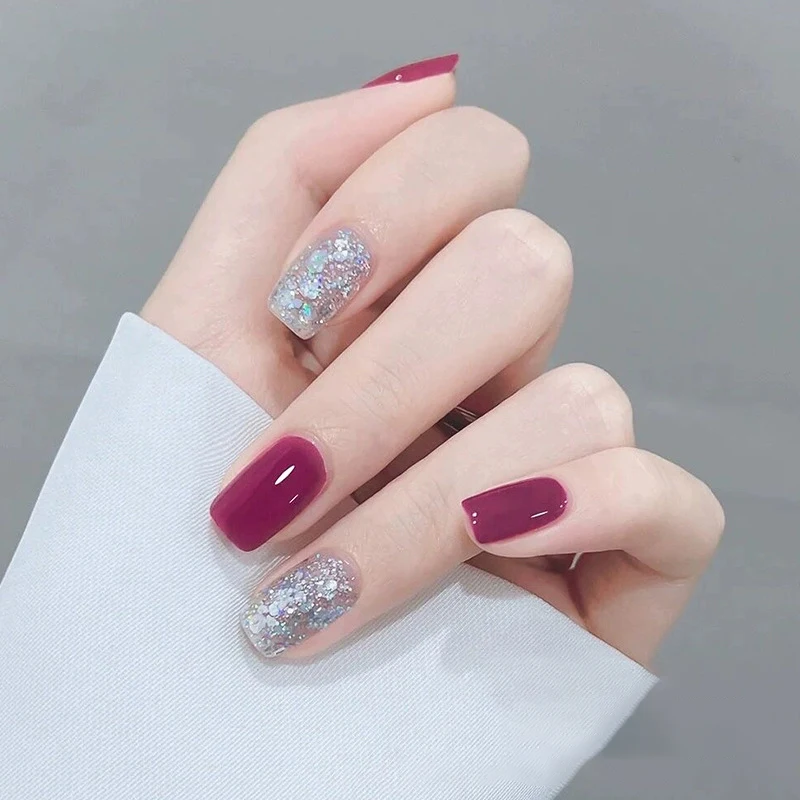 เจลทาเล็บคุณภาพสูง 60 ชิ้น/ชุด สไตล์เกาหลี Y2k กึ่งถาวร สีนู้ด-เจลลี่ ซิร์ป เจล ลอกออกได้ด้วยน้ำยา ใช้กับหลอดไฟยูวีและแอลอีดี อุปกรณ์ตกแต่งเล็บ