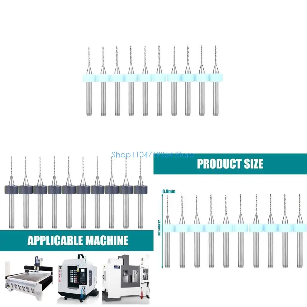 

0XLD 10 шт. PCB спиральные канавки сверла для точной гравировки печатной платы