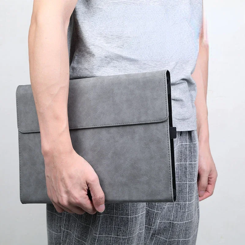 마이크로소프트 서피스 프로 플립 커버 가죽 케이스, 서피스 고 1, 2, 3, 7 플러스 X, 8, 9 태블릿 슬리브, 파우치 케이스 스탠드