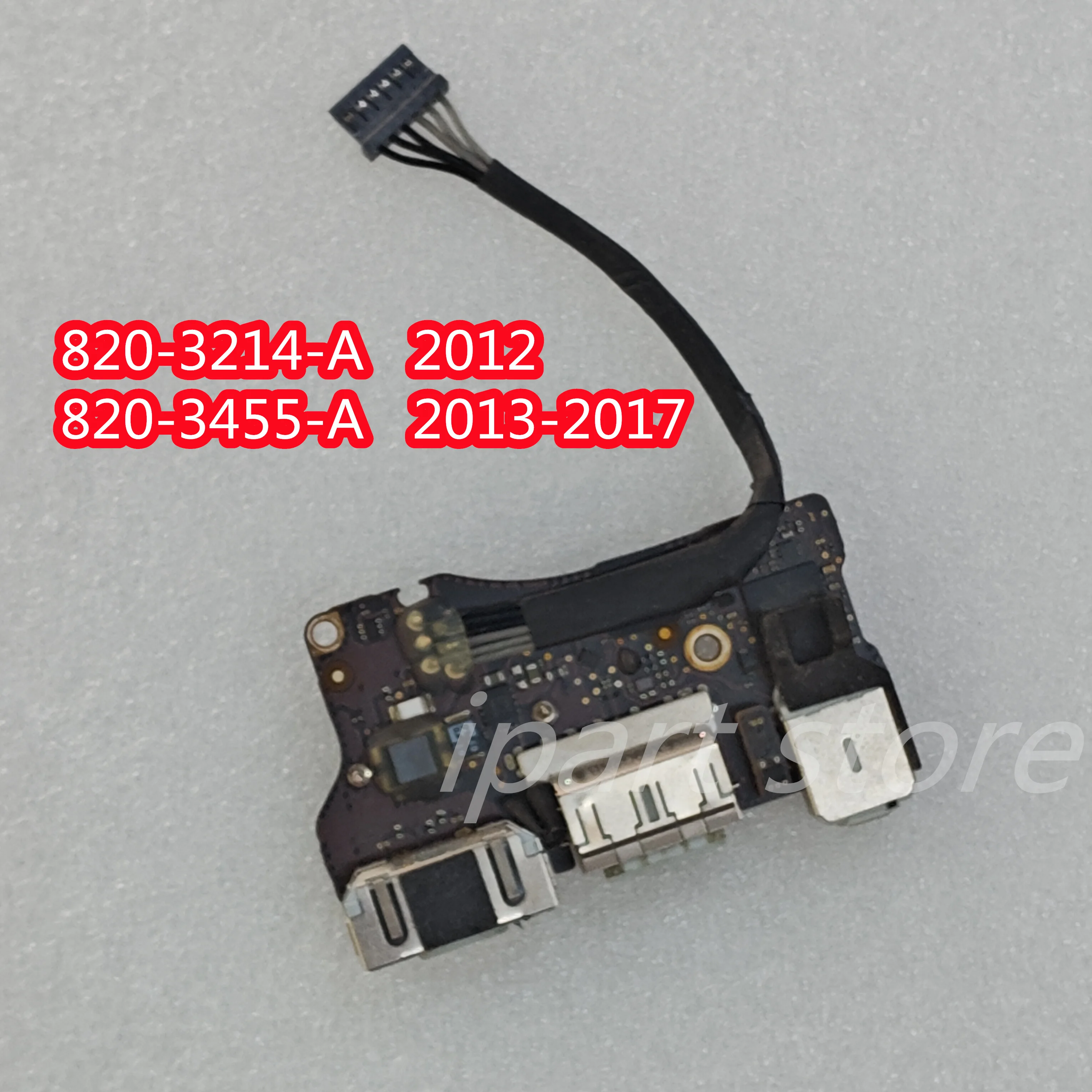 Original Charging Port Power DC Jack I/O USB Audio Board 820-3214-A 820-3455-A For Macbook Air 13