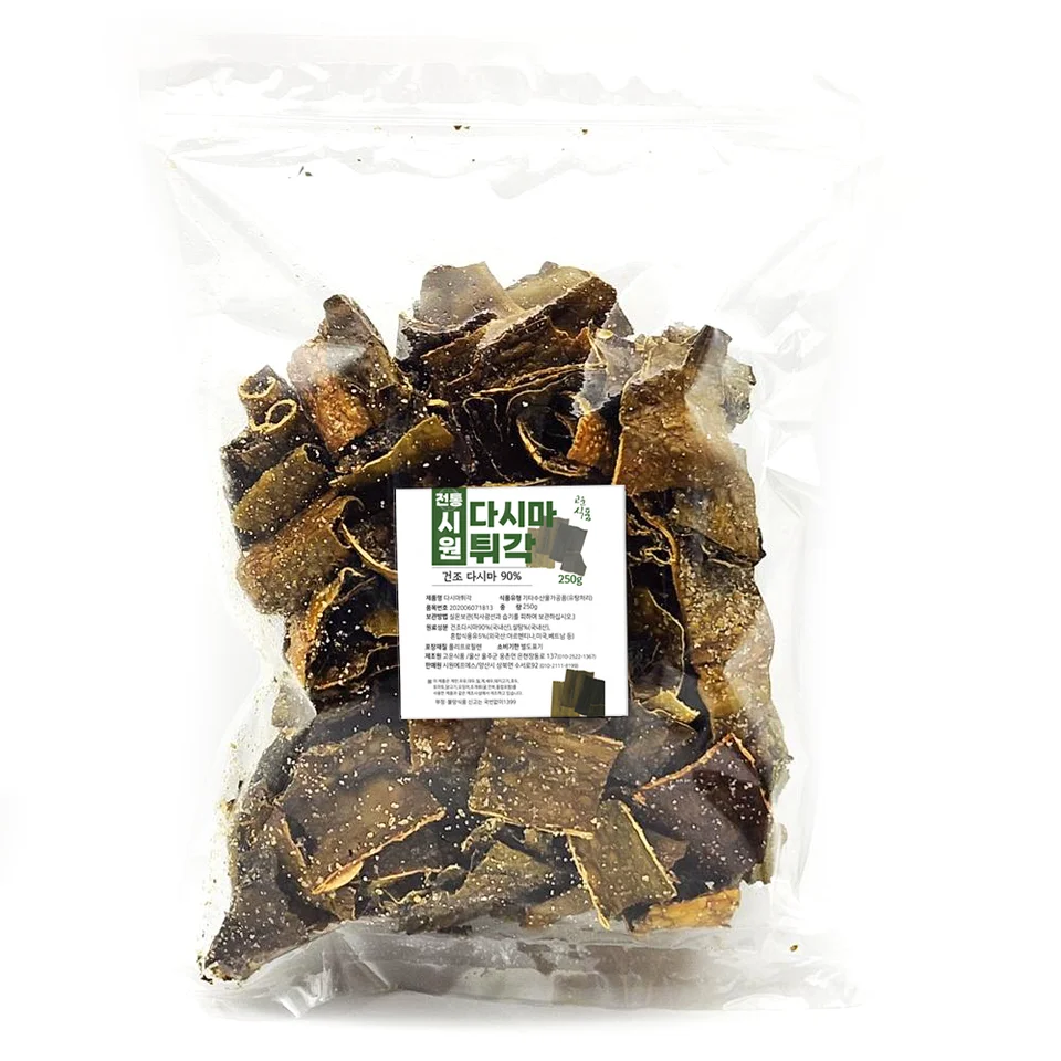 시원밥상 바삭한 다시마튀각 250g 건강한 간식 과자 안주 부각 썸네일 5