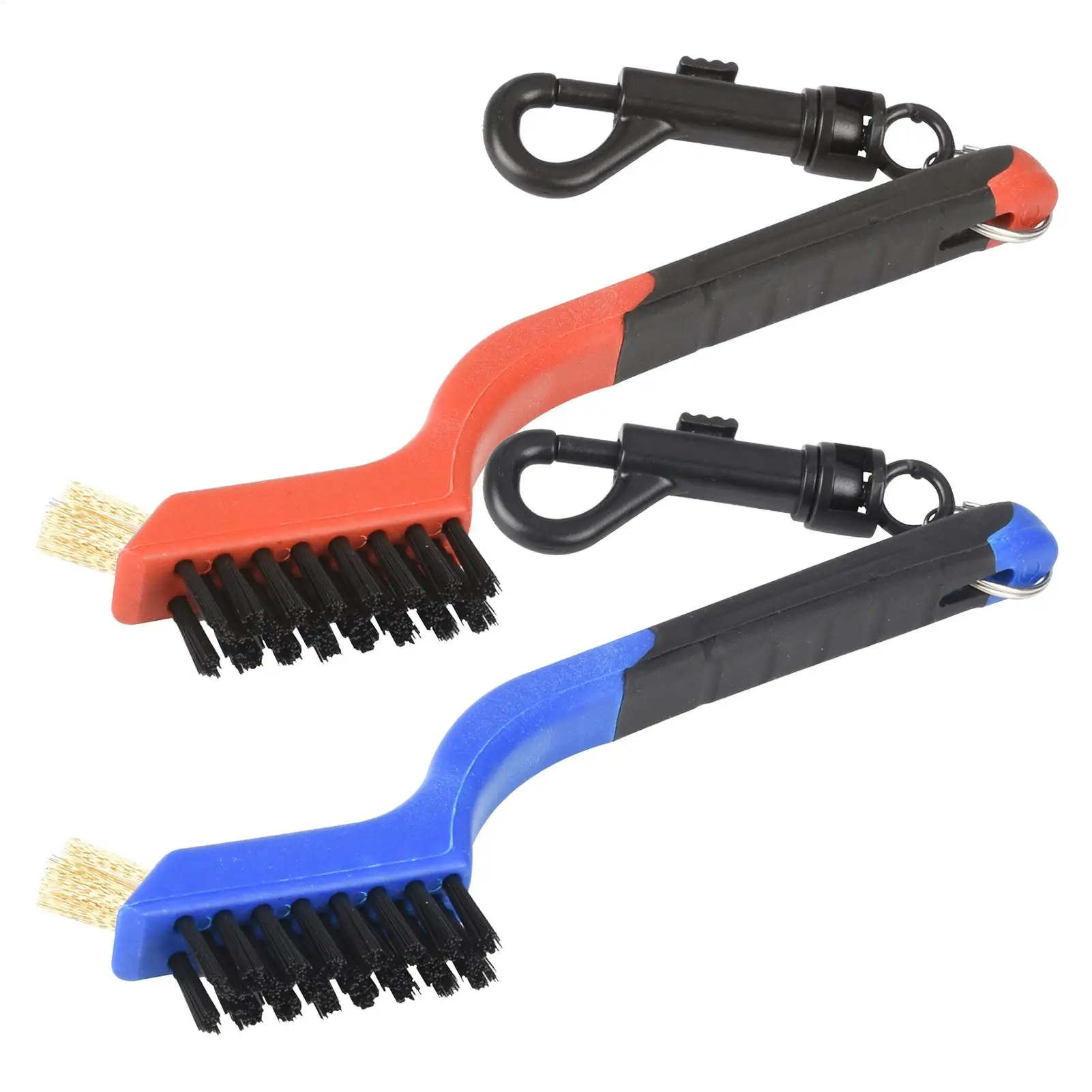 

Compact Double-sided Golf Cleaner Brush Multi-purpose for Women Men Beginners Enthusiasts Course Practice Yard Backyard Exercise