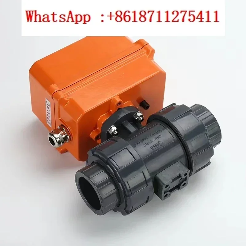 UPVCPPH Electric Ball Valve Acid and Alkali Anti-Corrosion Engineering Plastic Hot Melt Bonding Chemical Blowdown Valve DN15 20