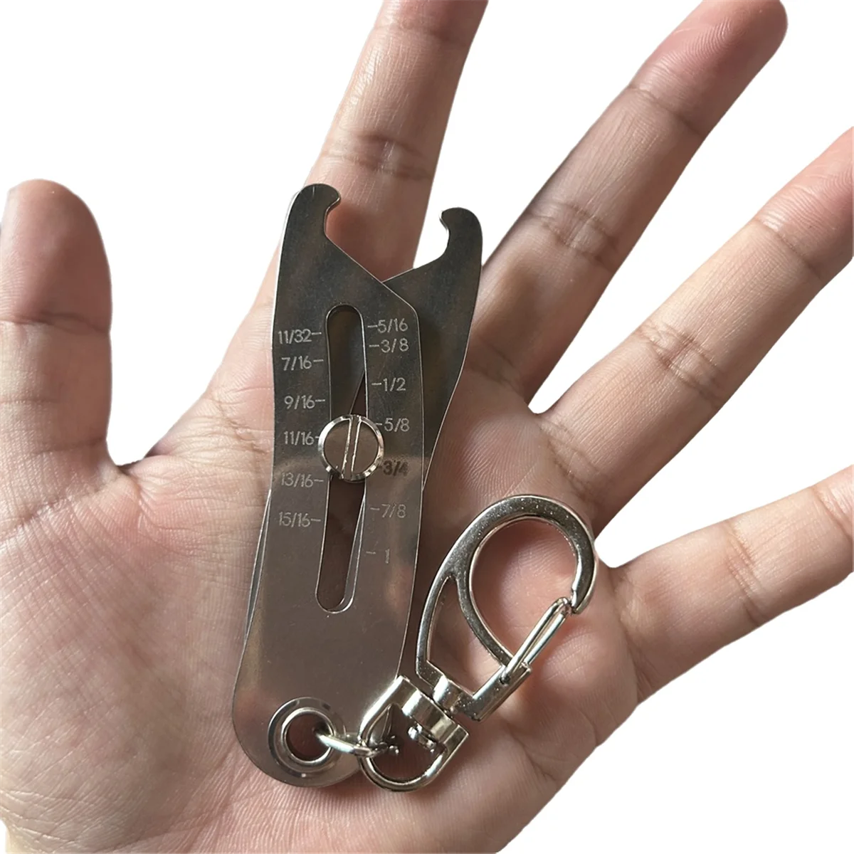 Portable Precise Thread Size Checker Keychain, Nut & Bolt Thread Size Checker Bolt Size Finder Keychain 3pc