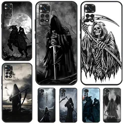 Death Grim Reaper Skull Case For Xiaomi Redmi Note 12 9 10 11 13 Pro Plus 9S 10S 11S 12S Redmi 12 10C 12C 13C Cover