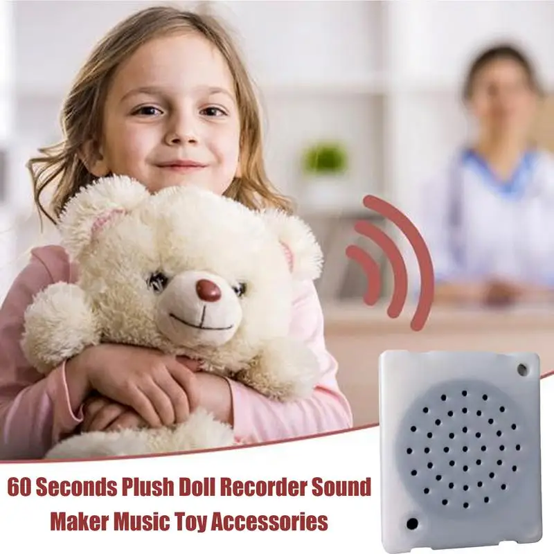 Módulo de sonido grabable, caja de voz, Mini dispositivo de grabación, grabadora de sonido de animales de peluche, juguete cuadrado, caja de voz para juguete de peluche