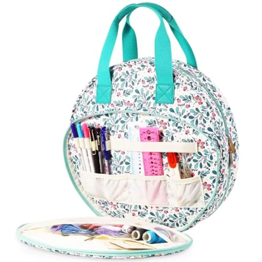 

Portable Embroidery Storage Bag for Craft Kits with Compact Design and Easy Access Ideal for Sewing Enthusiasts on the Go Keeps