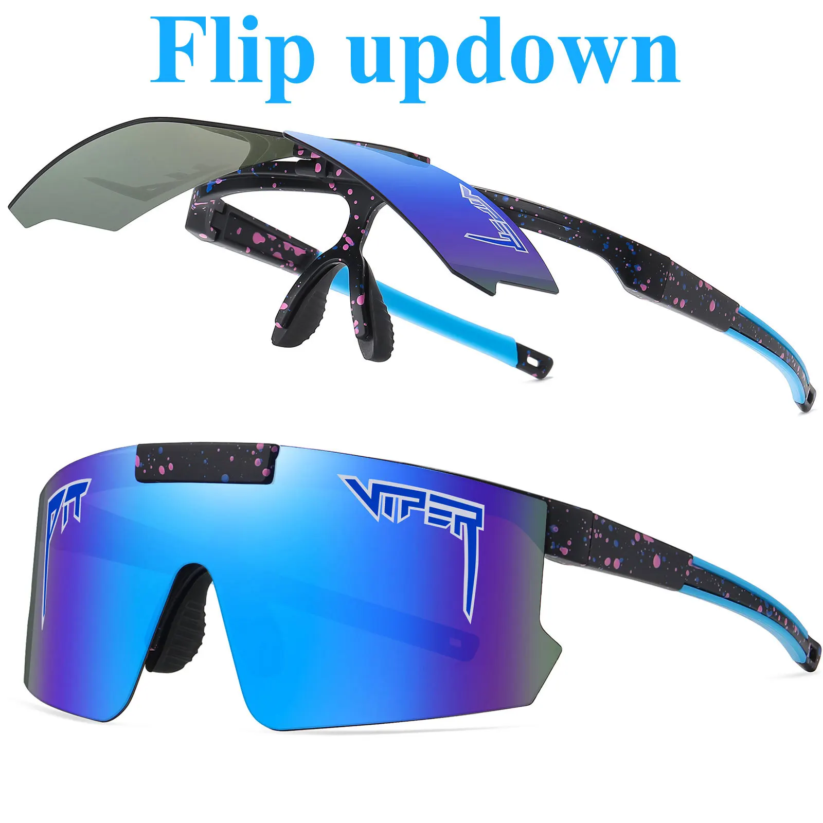 Flip riding glasses outdoor sports cycling goggles men's and women's fashion sunglasses