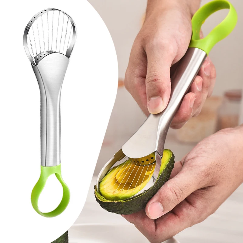 

Tools Kitchen Acceesories Fruit Camping Items Home Paring Kitchens Accessories Knife Slicer 2 in 1 Avocado Stainless Steel Bar