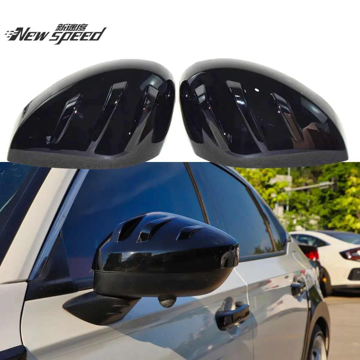 

Rearview Mirror Trims for Civic 11th Gen Sport Touring Original Car OEM Style-Sorty Carbon Fiber Pattern