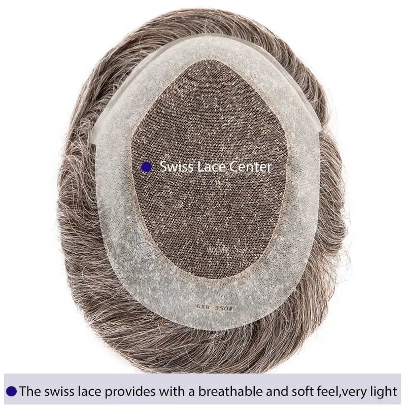 Australia Swiss Lace Toupee For Men Male Hair Prosthesis Breathable Men's Wigs Natural Human Hair Capillary Replacement Systems