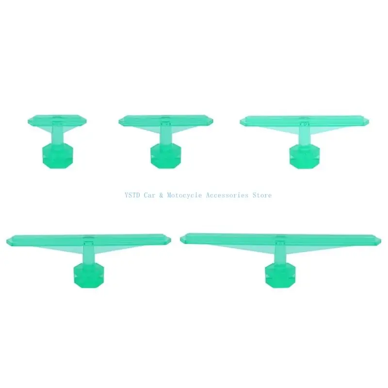 

L5BC Ice Hails Damage Repair Transparent Plastic Tab Heavy Duty Pull Tab set for Car Body Dent Fix Without Painting