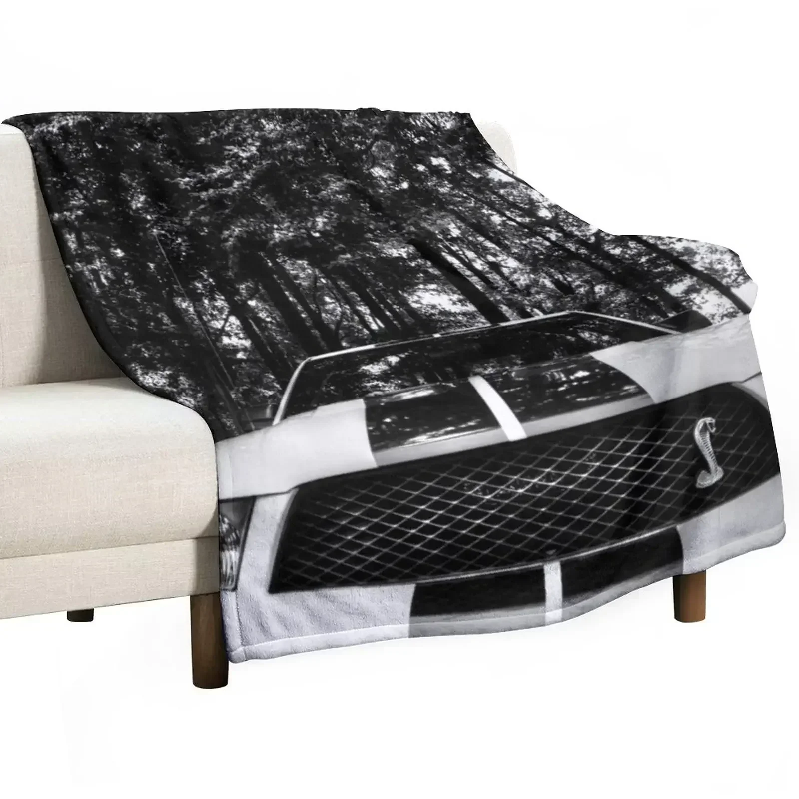 Shelby in Mono Throw Blanket decorative Fashion Sofas Sofa Quilt for babies Beach wednesday Blankets