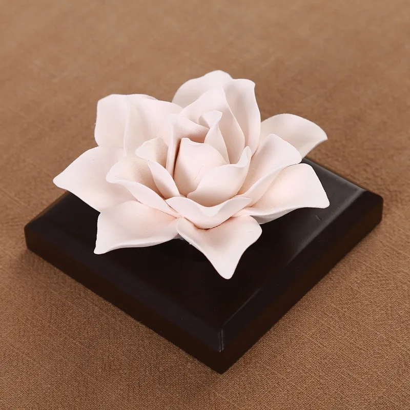 1PCS Ceramic Aromatherapy Air Freshener Car-mounted aromatherapy disc diffuser stone decoration Perfume table top bedroom decor
