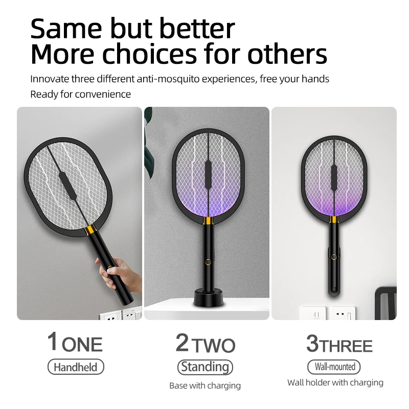 2023 Mosquito Killer Anti Mosquitoes Electric USB Killer Racket Fly Swatter Traps Flies Insect Repeller Home Mosquito Lamp