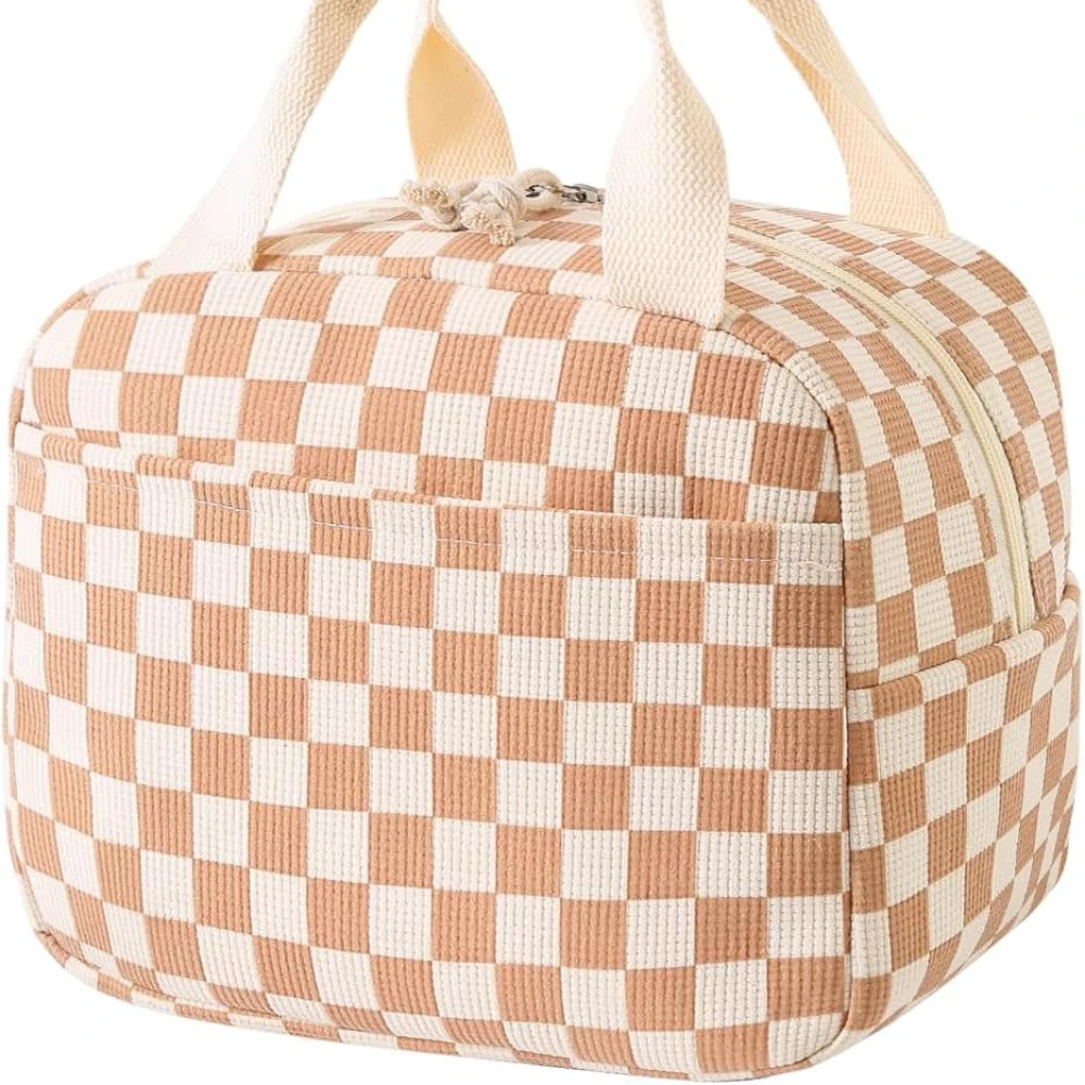 Cute Lunch Tote Bags Reusable Insulated Lunch Box Large Capacity Reusable Insulated Cooler for Work/Picnic/Travel