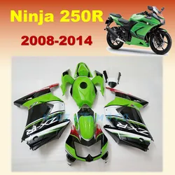 Suitable for Ninja 250R 08-14 EX250 2008 2014 Green Fairing set ZX250R 2009 2010 2012 2013 Full Motorcycle Housing