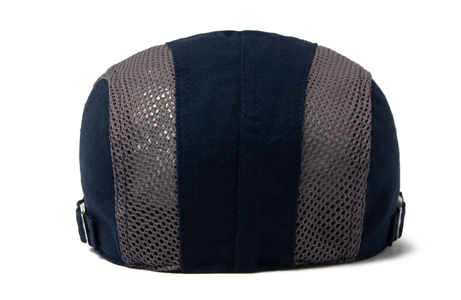 Mesh Cap Baskenmütze Für Männer Mode Brief Label Berets Sommer Baumwolle Atmungsaktive Sonnenblende Frauen Casual Entenschnabel Hut Einstellbar – Detail 17