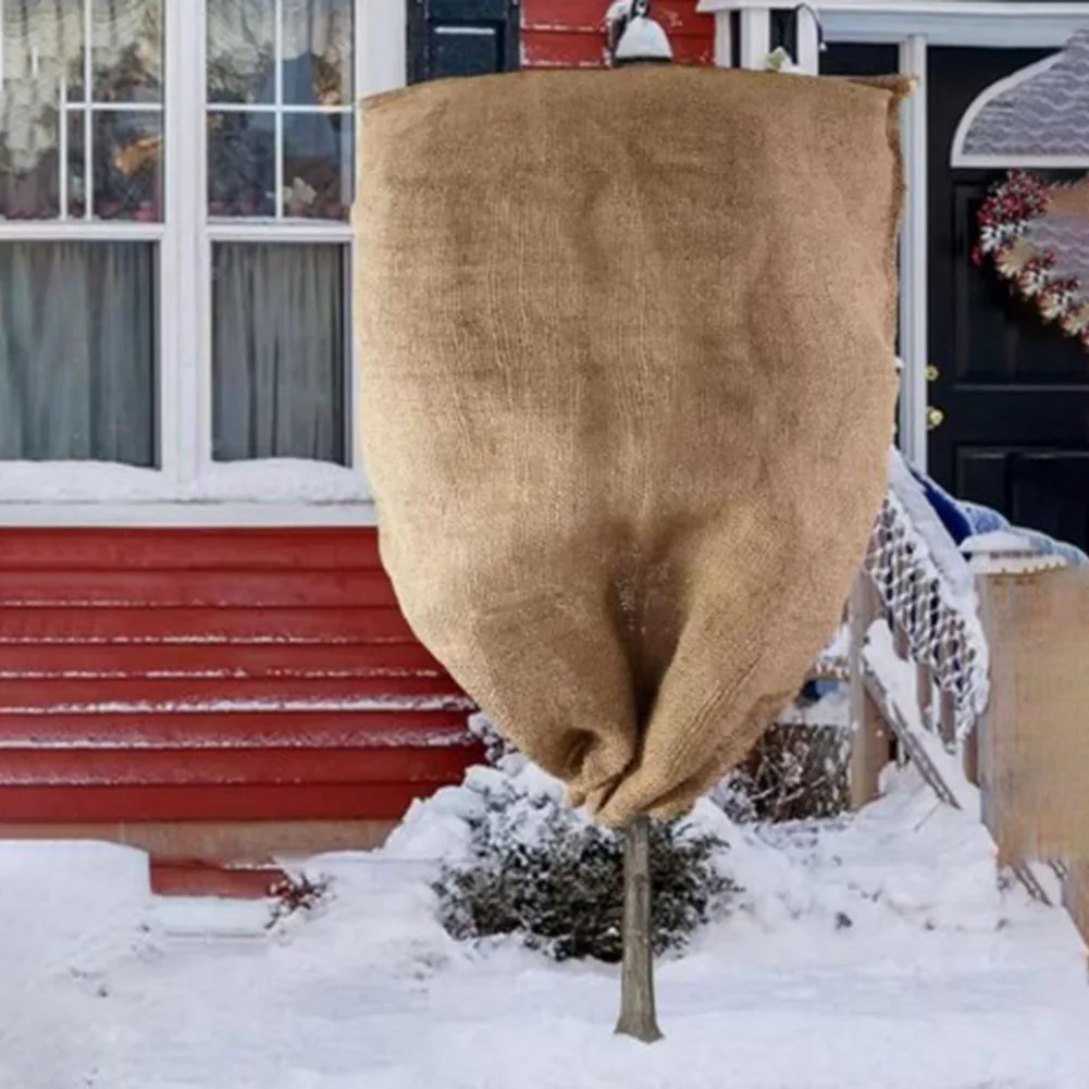 

Winter Plant Cold Protection Cover Frost Shield With Zipper & Drawstring For Yard Garden Plants Keep Warm
