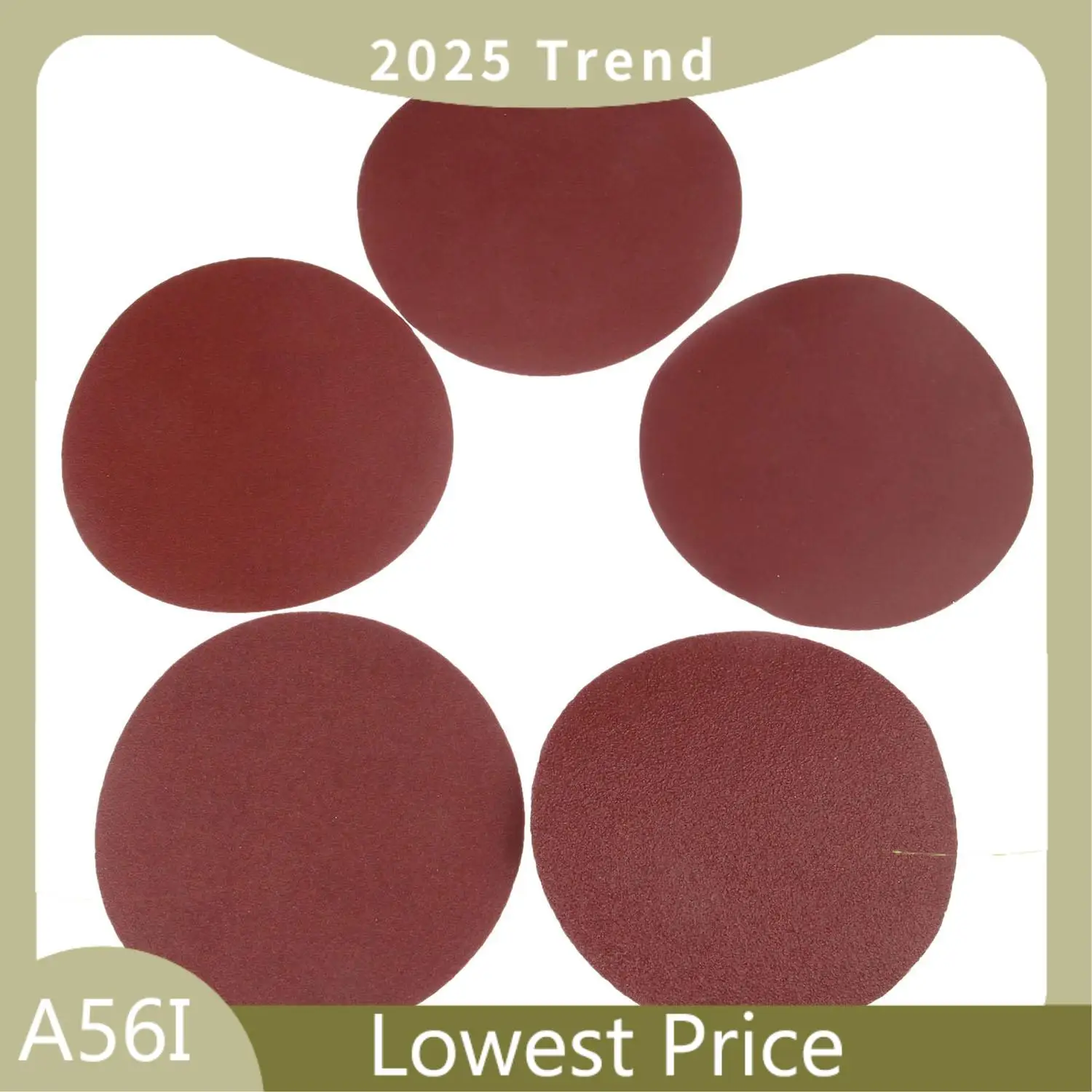 ABDD 2 Set Aksesori: 30 Buah 125Mm Disk Lembaran Pasir Grit 320/400/600/800/1000/1500 & 30 Buah 80/100/120/180/240/320