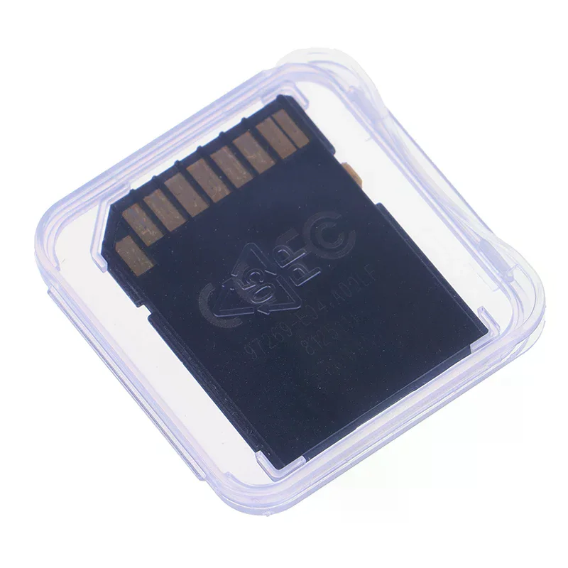 10pcs/lot Transparent SD Memory Card Case Holder Box Storage Boxes Memory Card Clear Plastic Case Holder Protector