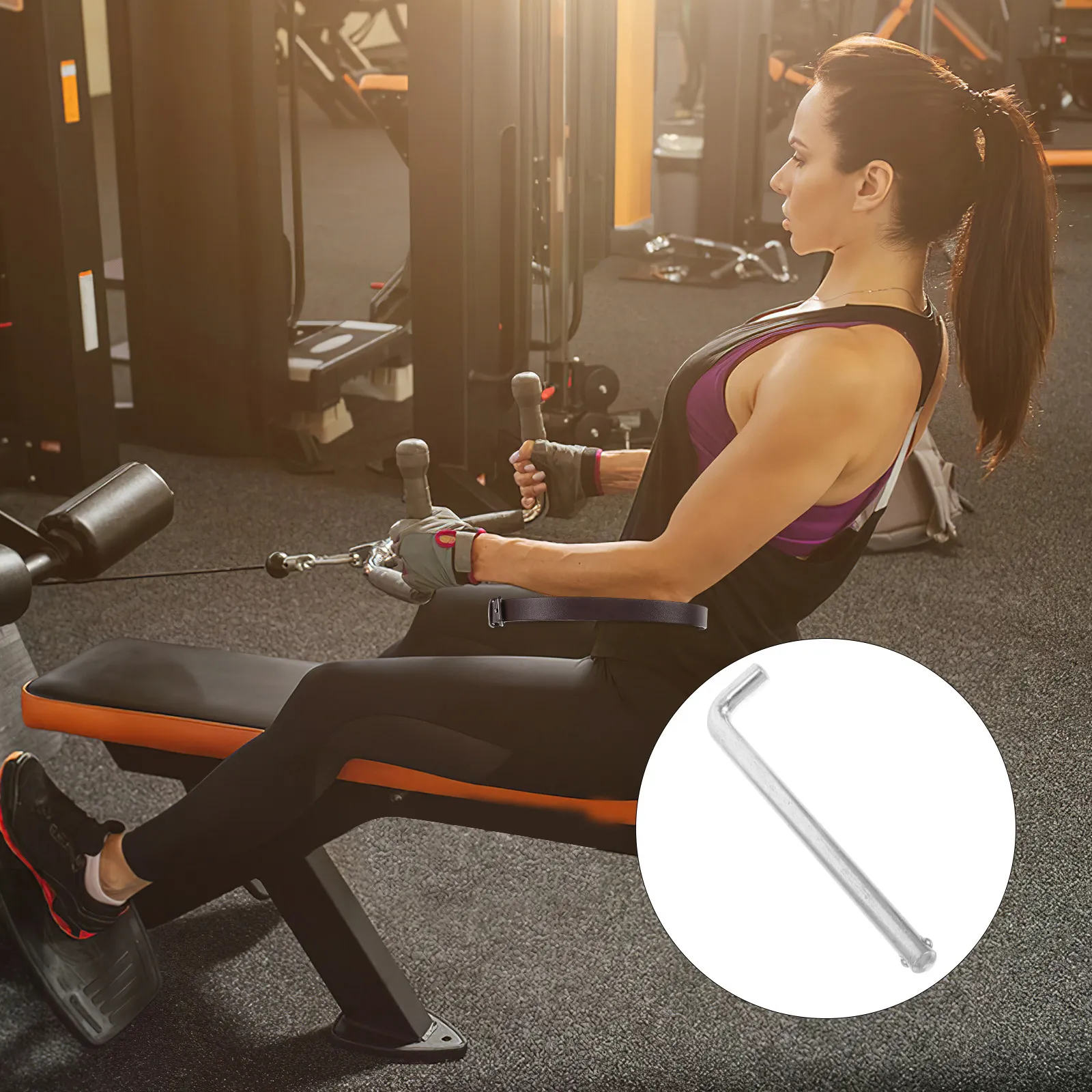 Universal Weight Stack Pin Aluminum Alloy Steel Construction Enhanced Strength Locking Pull Pin for Home Commercial Gym