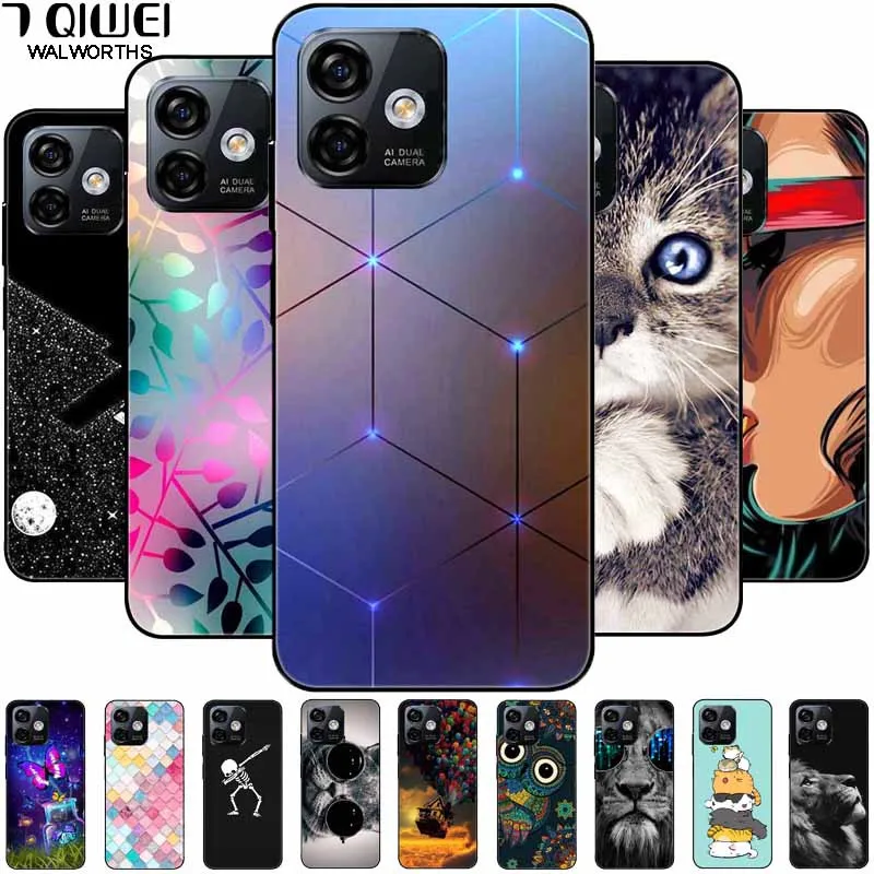 For Ulefone Note 16 Pro Case Silicone Luxury Cat Marble Soft Bumper Cover for ULEFONE Note16Pro Protective Capas Note16 Pro 6.52