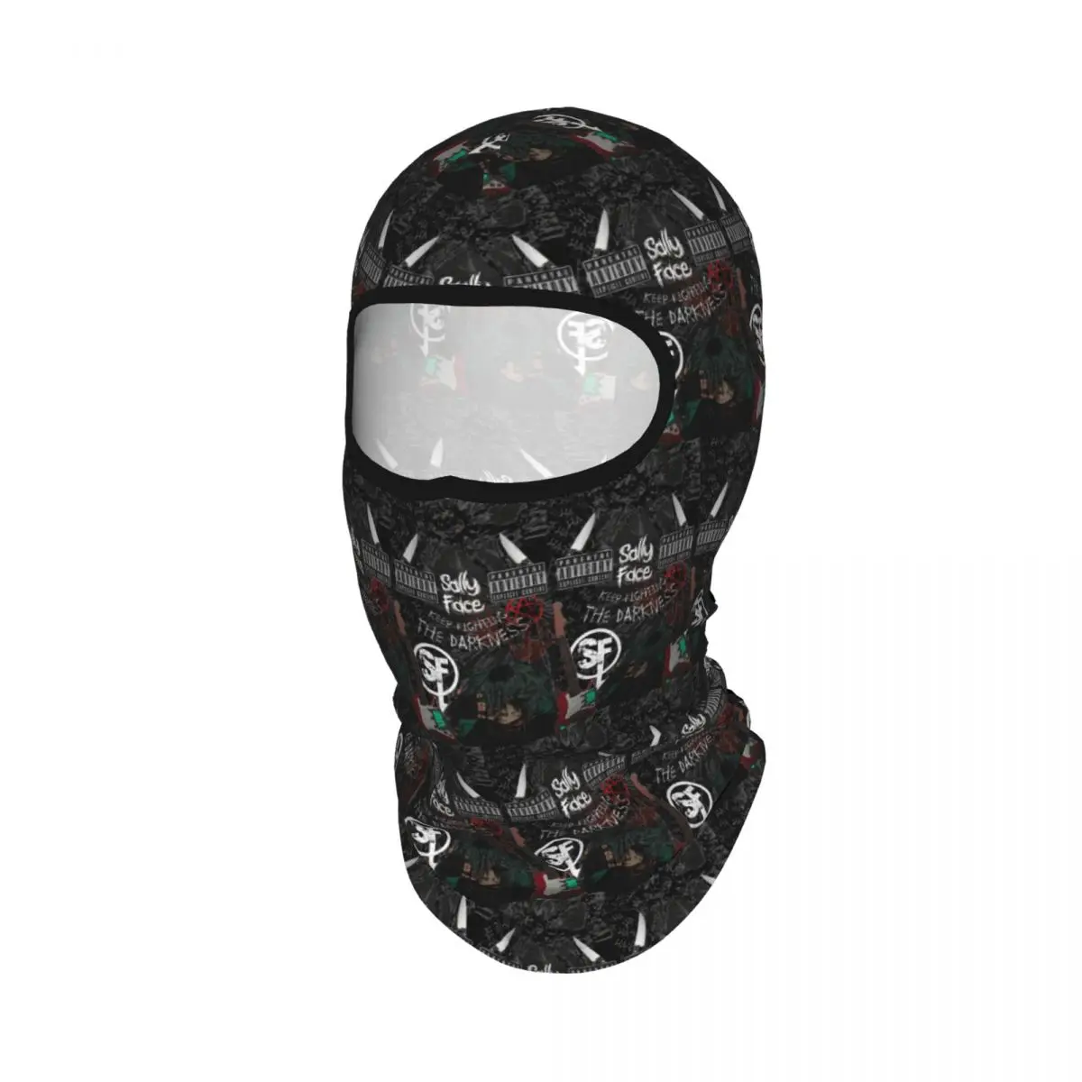 Sally Face Game Anime SF Horror Sal Fisher Breathable Thin Balaclava Full Face Mask Sun Protection Neck Gaiter For Motorcycle