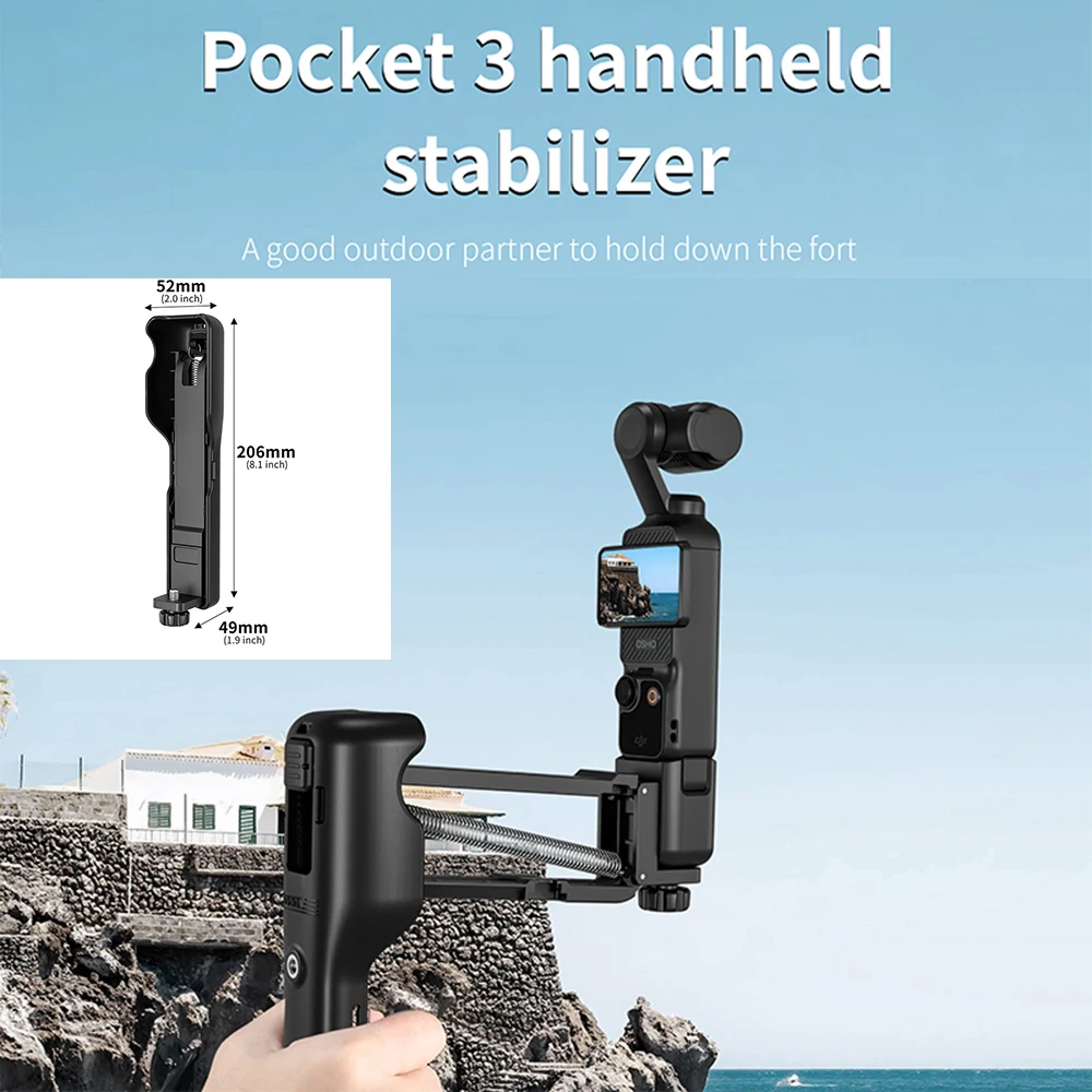 For DJI POCKET 3 Shooting Stand Handheld Shock Absorber Stabilization Stepper Action Camera For DJI POCKET 3 Accessories