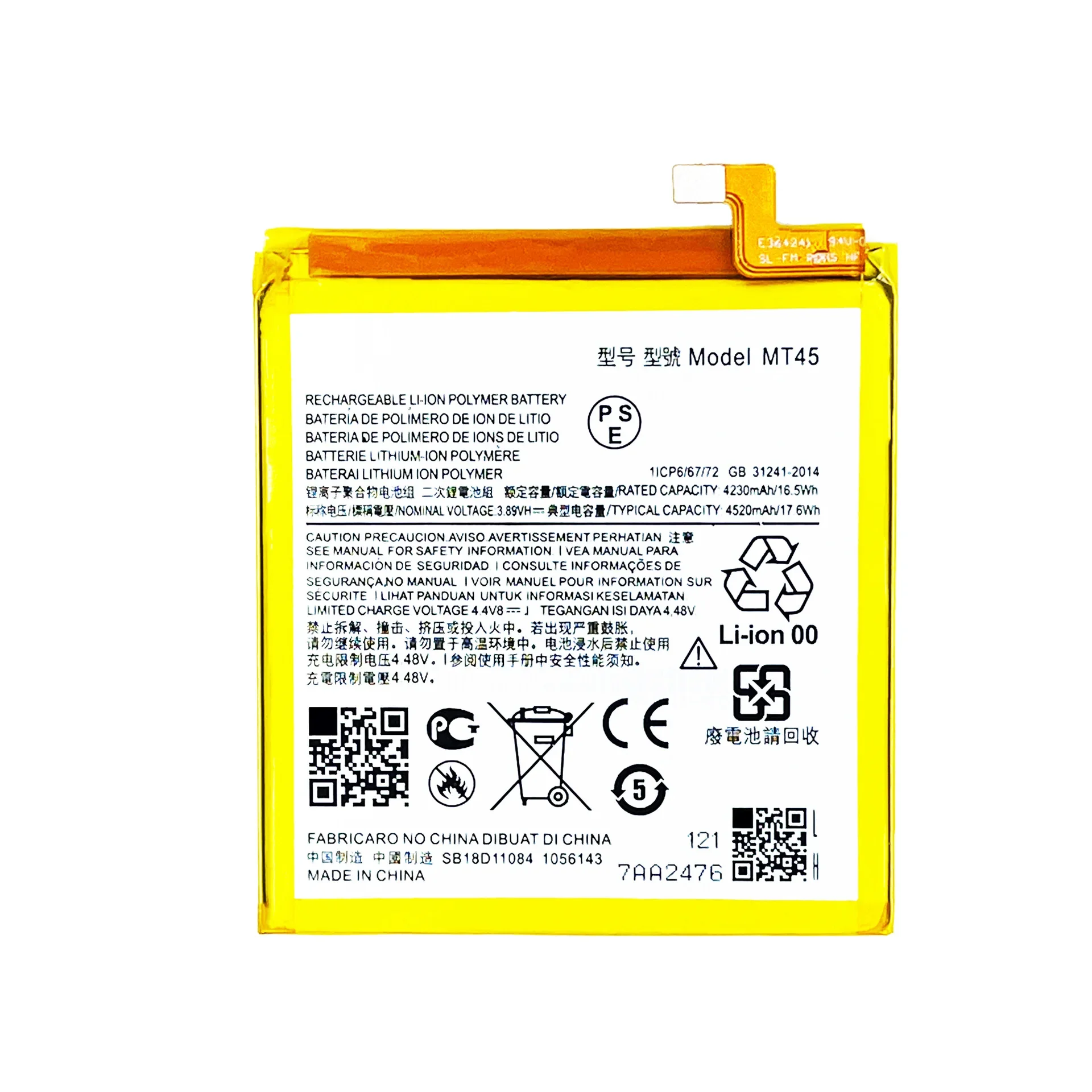 MT45 High Quality Replacement Battery For Motorola Edge S Pro Phone Built-in Lithium 4520mAh Latest Bateria + Free Tools