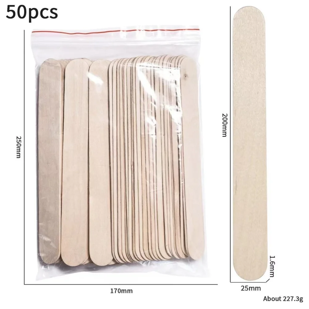 Wooden Wax Spatula Hair Removal Applicator Precise Waxing Stick For Face Nose Eyebrow Body Salon Beauty Equipment