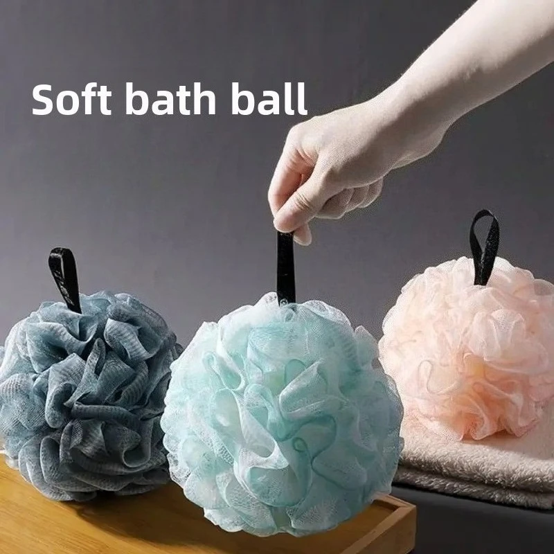 

1Pc Soft Plastic Bath Bubble Ball No Scatter Comfortable for Women Daily Bathing Spa Use Bathing Tools