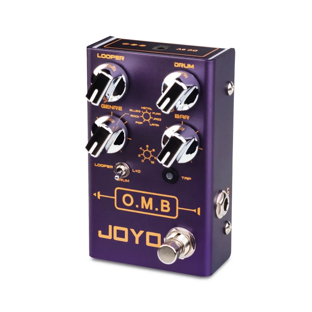 JOYO R-06 O.M.B Looper & Drum Machine Effects Pedal Looper Cycle Recording Auto-align & Count-in Function Electric Guitar Effect