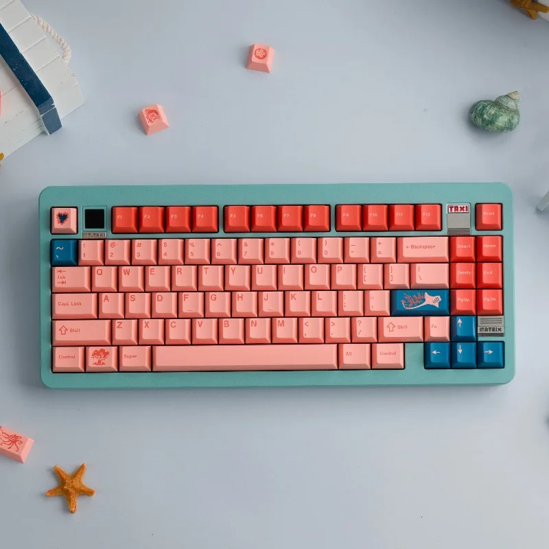 

Keykobo the Great Barrier Reef Keycaps ABS UV Cherry Profile Keycap Custom Key Caps MX Mechanical Keyboard Accessories Mouse Pad