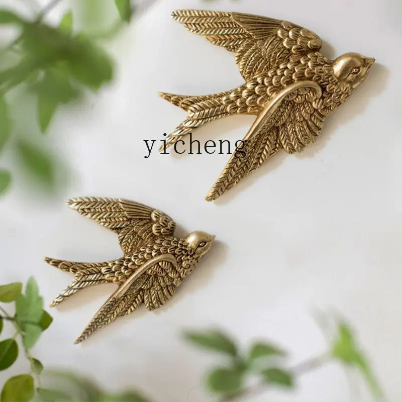 

LSL Flying Bird Wall Hanging Chinese Style Decoration Sofa Background Wall French Retro Style Wall Light Luxury