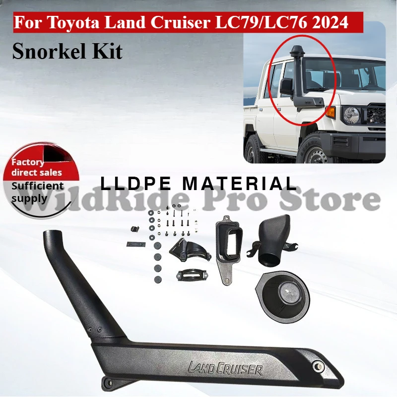 

For Toyota Land Cruiser LC79/LC76 2024 Snorkel Kit Waterproof Air Intake Off-Road 4x4 Wading