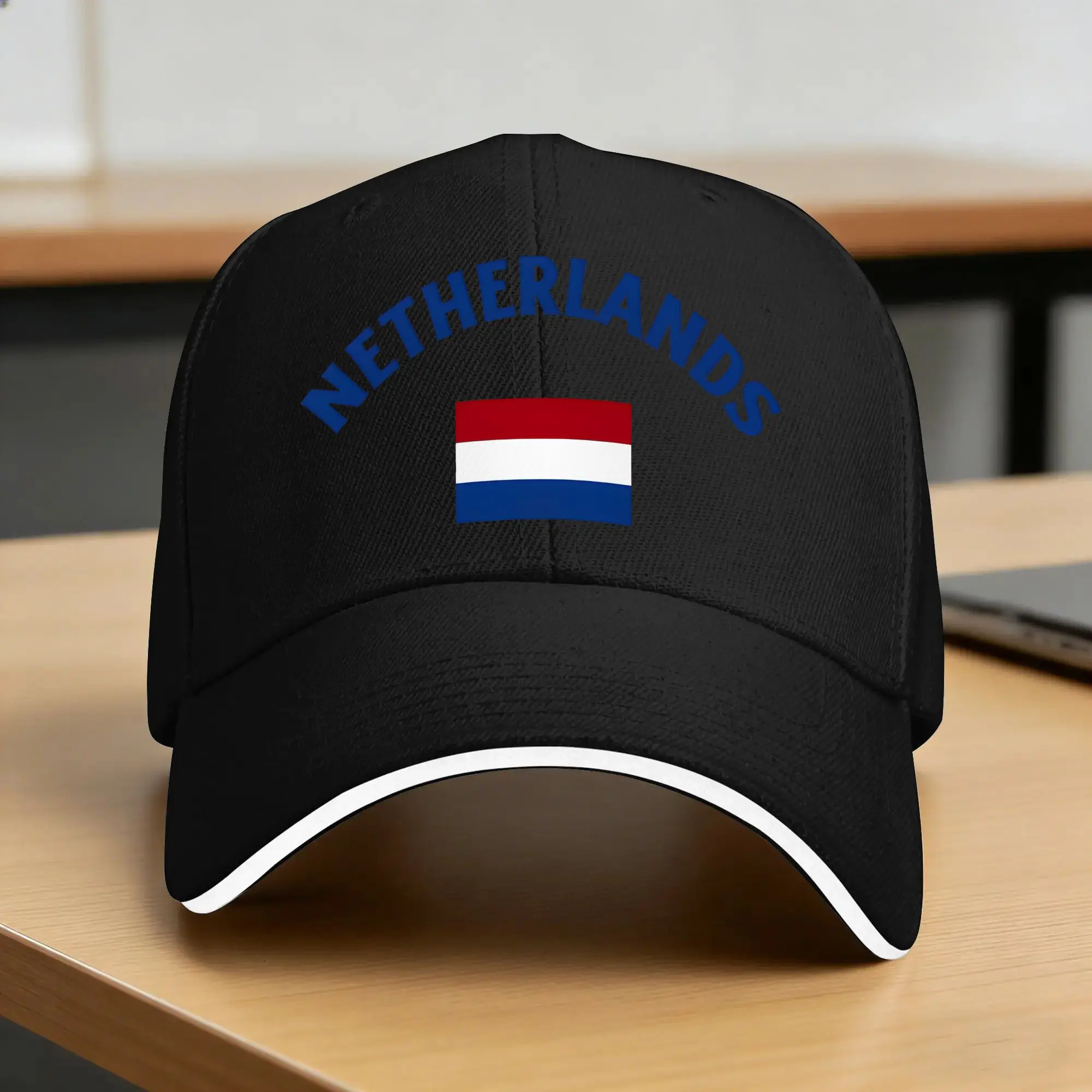Czapka z daszkiem z flagą Holandii, codzienna czapka baseballowa, czapka typu trucker Kpop Rock, letnia hurtowa czapka unisex męska y2k, urocze czapki baseballowe